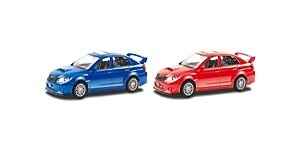 Автодрайв Машина 1:43 Subaru WRX STI,  глянц., синяя, красная, арт. И-1195, производитель Рыжий кот, ISBN 466-5-29541-195-3№ 1