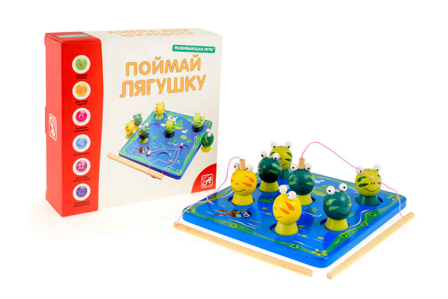 Игра Поймай лягушку, арт. РДИ-Д501а, производитель АНДАНТЕ, ISBN 466-5-27282-412-7, № 1