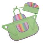 Поварской колпак и фартук (салатовый полоска), арт. 3145, производитель SANTA LUCIA (САНТА ЛЮЧИЯ), ISBN 462-0-02090-747-7, № 1