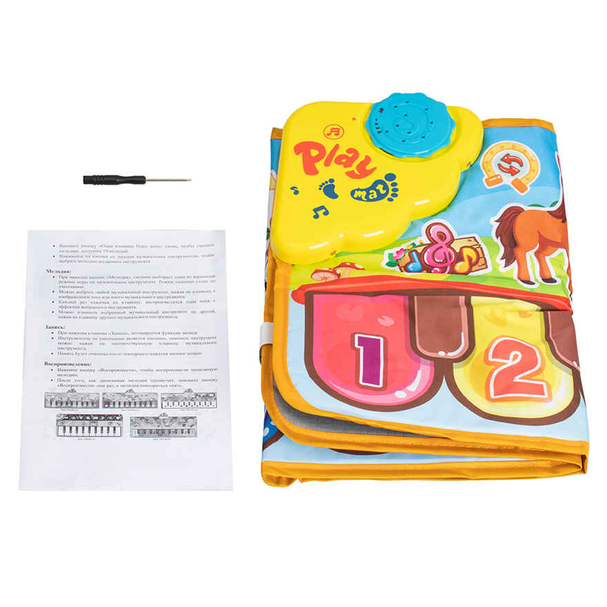 Развивающий коврик Музыкальные зверята, арт. DW601-1, производитель Maya Toys, ISBN 481-2-50117-801-2, № 3