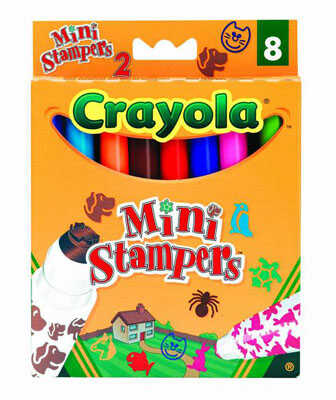 Набор мини-штампов "животные", производитель Crayola, ISBN 501-0-06508-125-3 № 1