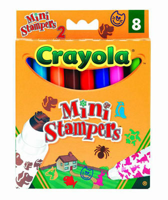 Набор мини-штампов "животные", производитель Crayola, ISBN 501-0-06508-125-3, № 1