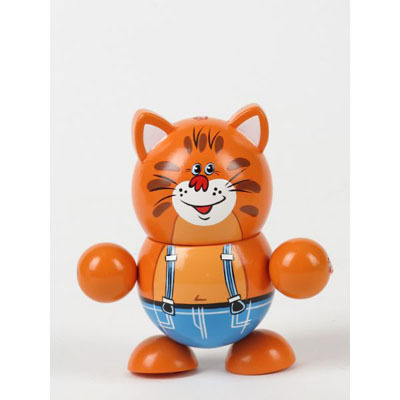 ДЕРЕВЯННАЯ ИГРУШКА &quot;ИГРАЕМ ВМЕСТЕ&quot; &quot;БУРАТИНО&quot; КОТ В КОР. 8СМ, производитель Симбат, ISBN 469-0-59003-213-8, № 1