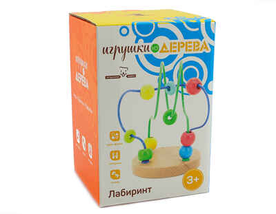 Лабиринт № 7, арт. Д195, производитель Мир деревянных игрушек, ISBN 460-7-10058-366-0№ 2