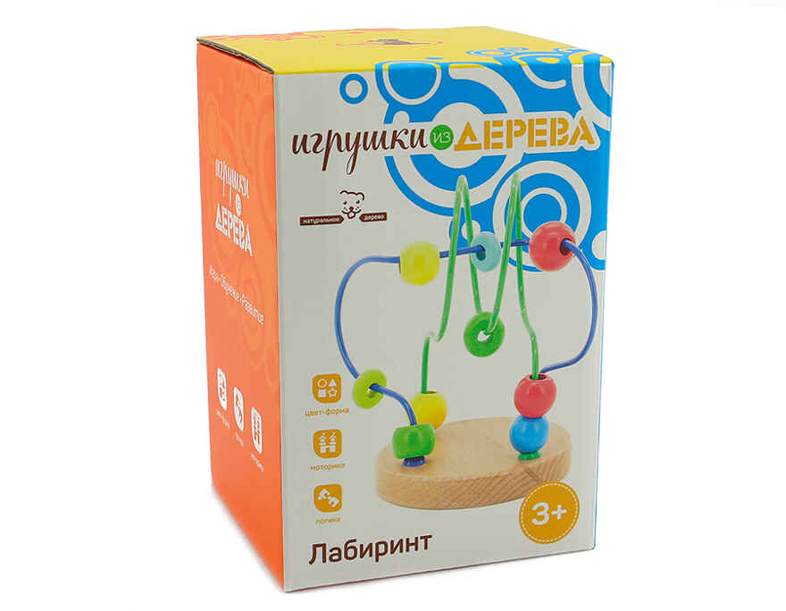 Лабиринт № 7, арт. Д195, производитель Мир деревянных игрушек, ISBN 460-7-10058-366-0, № 2
