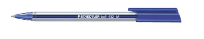 Staedtler шариковая ручка Ball, M 0,5мм, цвет синий, арт. 432M-3, производитель Staedtler (Стайтлер), ISBN 400-7-81743-200-6, № 1