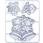 Набор красок по стеклу с трафаретом Зимняя мелодия ассорти 6 цв. 5 мл., арт. 31С 2061-08, производитель Луч, ISBN 460-1-18501-807-9, № 2