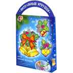 Набор красок по стеклу с трафаретом Зимняя мелодия ассорти 6 цв. 5 мл., арт. 31С 2061-08, производитель Луч, ISBN 460-1-18501-807-9, № 1