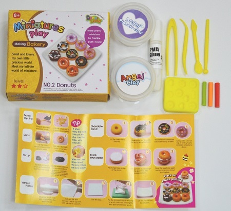 Набор для лепки Miniatures Play Пончики (Donut), арт. NA05012, производитель Donerland (Донерлэнд), ISBN 880-9-00578-412-8, № 3