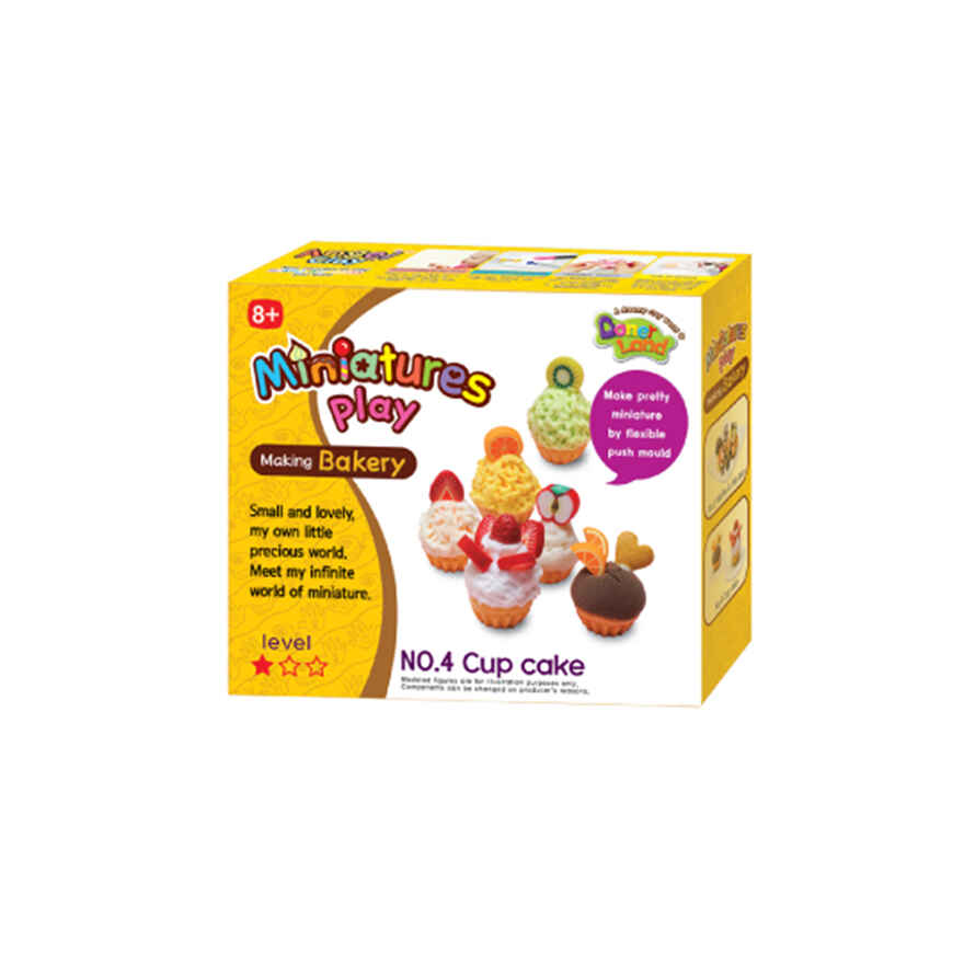 Набор для лепки Miniatures Play Кексы (Cup Cake), арт. NA05014, производитель Donerland (Донерлэнд), ISBN 880-9-00578-414-2, № 1