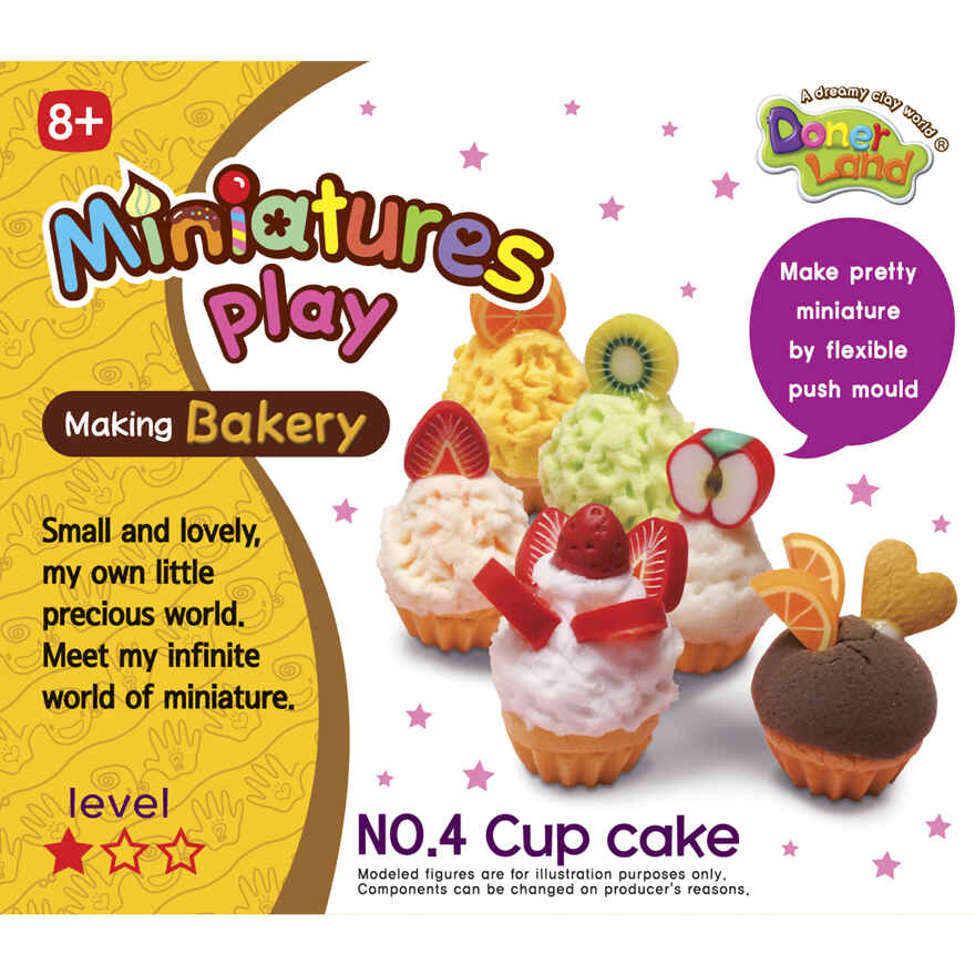 Набор для лепки Miniatures Play Кексы (Cup Cake), арт. NA05014, производитель Donerland (Донерлэнд), ISBN 880-9-00578-414-2, № 2