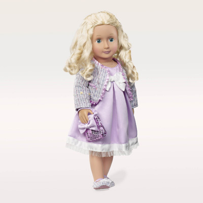 OG Dolls Одежда делюкс для куклы 46см (Атласное платье, кофточка, сумочка, туфли), производитель OG Dolls, ISBN 06-2-24325-490-9, № 2