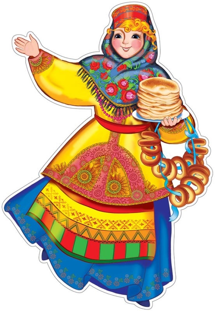 Ф-14319 Плакат вырубной А3. Девушка масленица (с блестками в лаке), производитель Сфера ТЦ , ISBN 463-0-11201-935-3, № 1