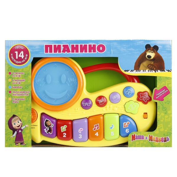 Пианино Играем вместе Маша и медведь, арт. BB325-R2, производитель Симбат, ISBN 469-0-59004-899-3, № 1