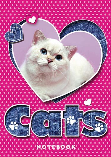 Блокнот на гребне А6 кл.48л. картон, блестки "Котёнок3, производитель Апплика, ISBN 467-0-02643-826-0, № 1