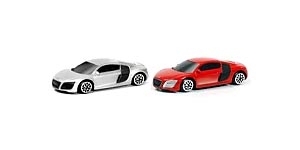 Автодрайв Машина 1:64 AUDI R8 V10, глянц., белая, красная, арт. И-1188, производитель Рыжий кот, ISBN 466-5-29541-188-5, № 1