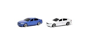 Автодрайв Машина 1:64 BMW M5, глянц., синяя, белая, арт. И-1186, производитель Рыжий кот, ISBN 466-5-29541-186-1, № 1