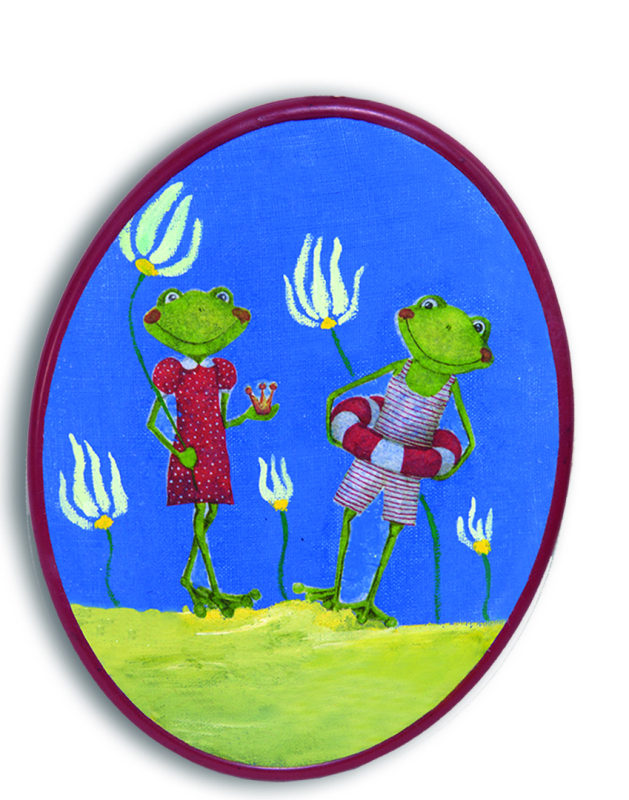 Истории в пяльцах Лягушата, производитель SANTA LUCIA (САНТА ЛЮЧИЯ), ISBN 462-3-72099-196-8, № 2