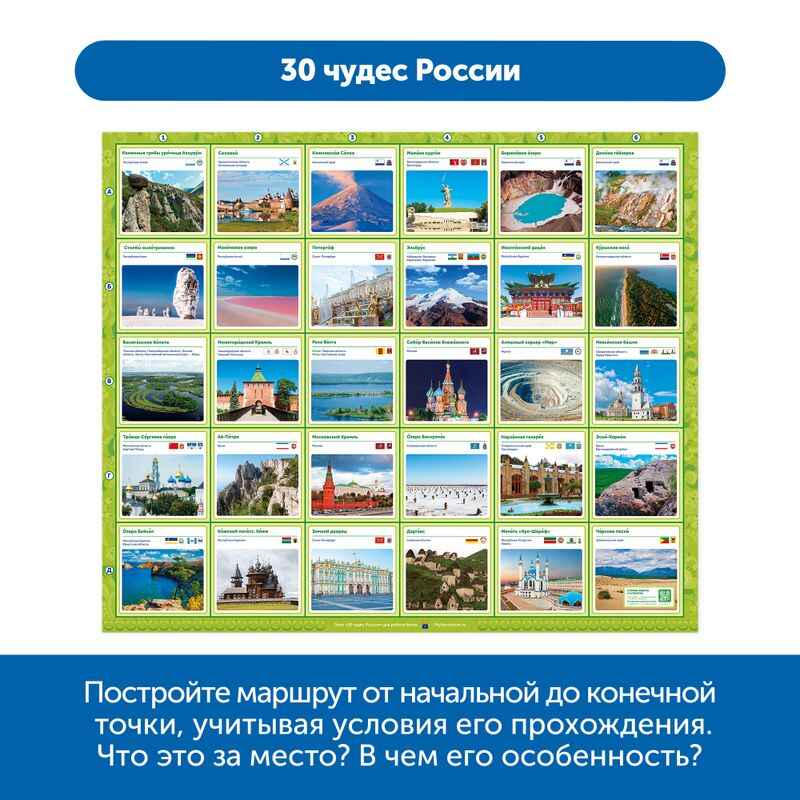 Комплект тематических полей Чудеса России с роботом Ботли (5 элементов), арт. rb5001, производитель Learning Resources, ISBN 200-7-36723-103-8, № 9