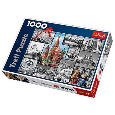Trefl пазл Москва - коллаж, 1000 элементов, арт. 10380, производитель Trefl (Трефл), ISBN 590-0-51110-380-9№ 1