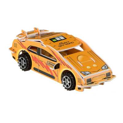 Набор для творчества Сборная 3D-модель: Гоночная машина оранжевая , арт. ВВ2205, производитель Bondibon (Бондибон), ISBN 489-5-13602-072-7№ 3