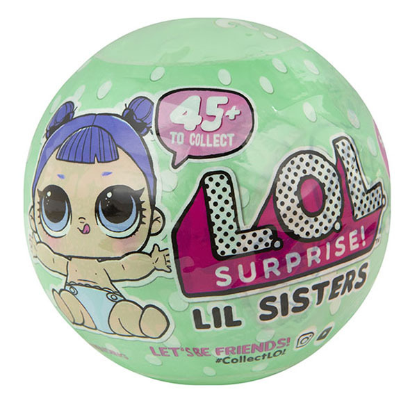 Кукла-сюрприз MGA Entertainment в шаре LOL Surprise 2 LIL Sisters, 5 см, 548850, производитель MGA, ISBN 03-5-05154-885-0, № 2