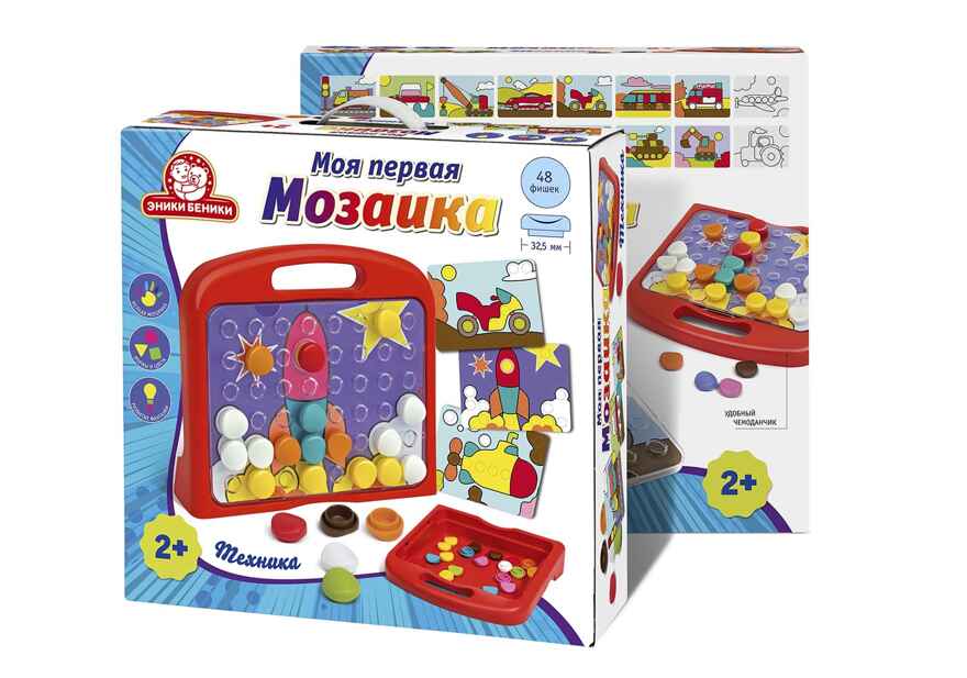 Игра Моя первая мозаика Техника, арт. 1172, производитель Татой, ISBN 460-4-66800-074-5, № 3