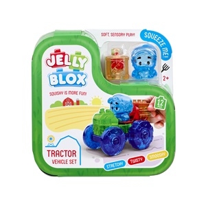 Jelly Blox - Набор "Трактор", 12 дет. С колесами, арт. 936765.006, производитель Goliath, ISBN 872-0-07736-765-4, № 1