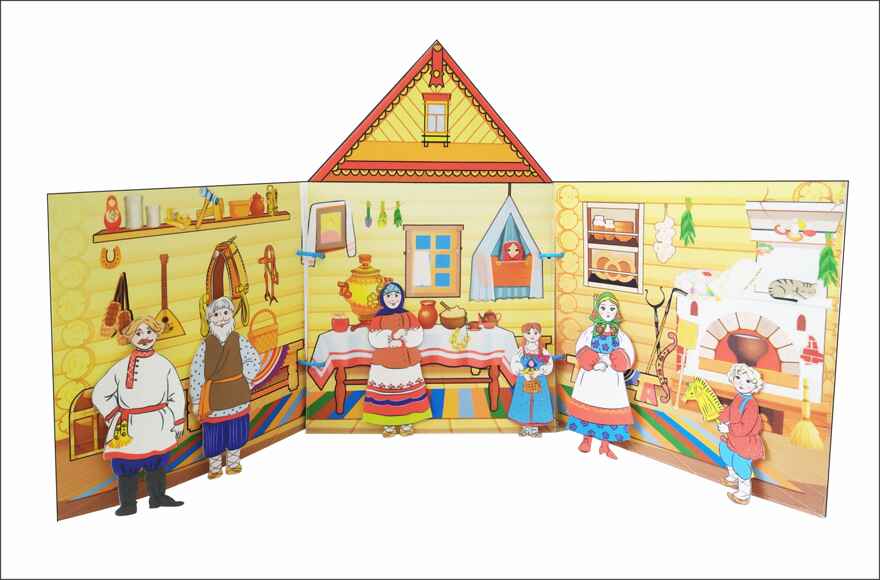 Папка-декорация из фетра Русская изба, арт. 023.22, производитель Наивный мир, ISBN 467-3-73436-883-6, № 1