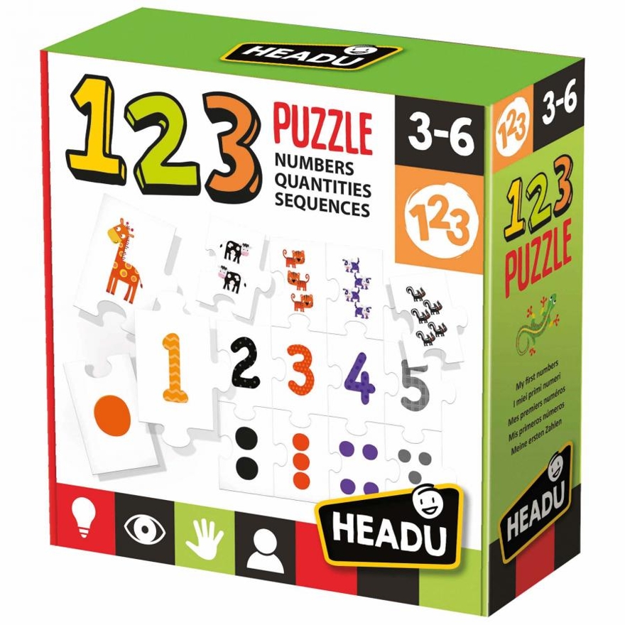 Настольная игра для детей с 3 лет &quot;1-2-3. Обучение счету&quot;, арт. IT21093, производитель Headu, ISBN 805-9-59142-109-3, № 1