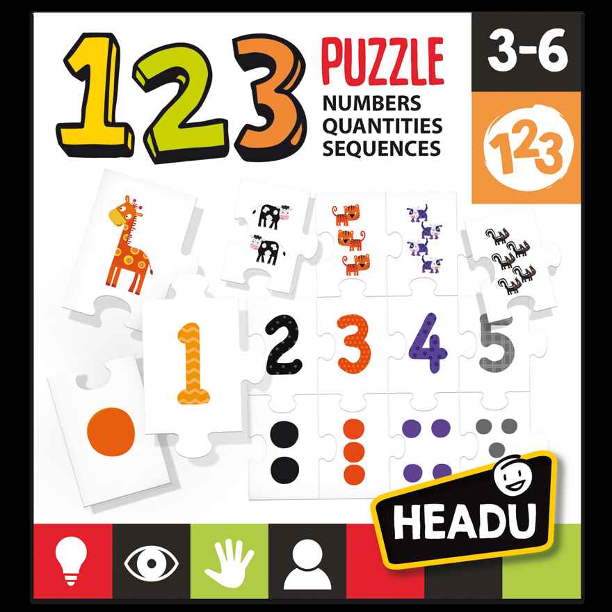 Настольная игра для детей с 3 лет &quot;1-2-3. Обучение счету&quot;, арт. IT21093, производитель Headu, ISBN 805-9-59142-109-3, № 4