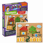 Мозаика с гвоздями и молоточком (прессованный картон). На ферме, арт. ВВ3950, производитель Bondibon (Бондибон), ISBN 489-5-13603-853-1, № 3