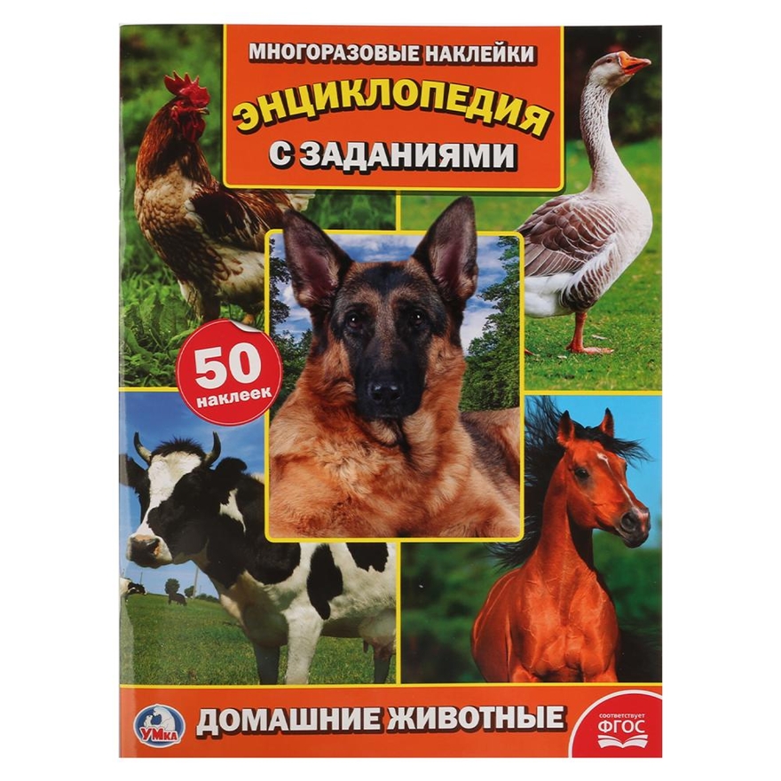 Домашние животные. Энциклопедия с наклейками, производитель Умка, ISBN 978-5-50602-247-3, № 1