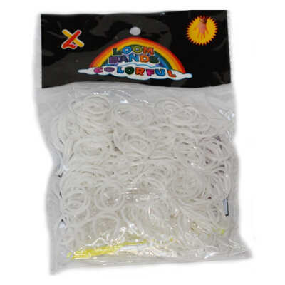Плетение из резинок. Резинки белые, арт. RC-01, производитель Loom Bands, ISBN 693-5-20741-173-8№ 1