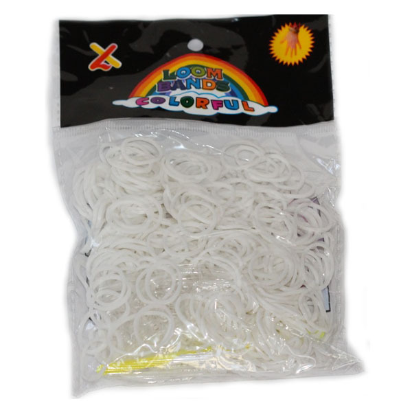 Плетение из резинок. Резинки белые, арт. RC-01, производитель Loom Bands, ISBN 693-5-20741-173-8, № 1