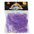 Плетение из резинок. Резинки фиолетовые 550 штук, арт. RC-02, производитель Loom Bands, ISBN 693-5-20741-173-9, № 1