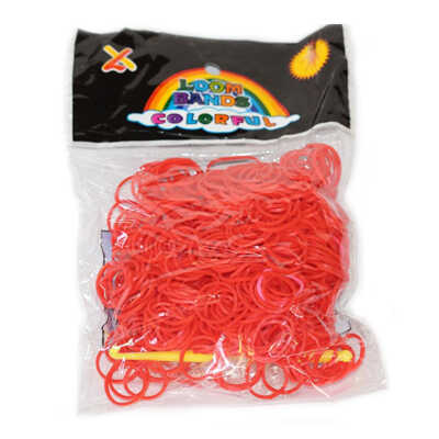 Плетение из резинок. Резинки красные 550 штук, арт. RC-03, производитель Loom Bands, ISBN 693-5-20741-174-0№ 1