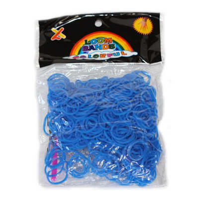 Плетение из резинок. Резинки синие 550 штук, арт. RC-05, производитель Loom Bands, ISBN 693-5-20741-174-2№ 1