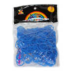 Плетение из резинок. Резинки синие 550 штук, арт. RC-05, производитель Loom Bands, ISBN 693-5-20741-174-2, № 1