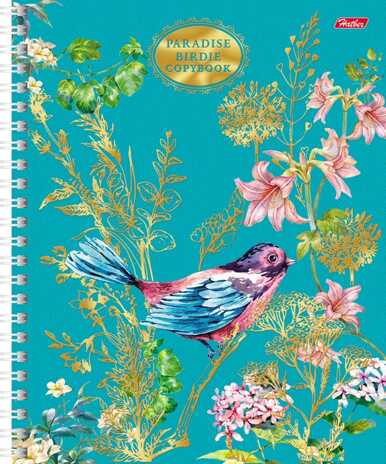 Тетрадь 96 л. Райские пташки гребень, в ассортименте, арт. 96Т5лофВ1гр/РШ, производитель Hatber (Хатбер), ISBN 460-6-78226-294-8№ 1