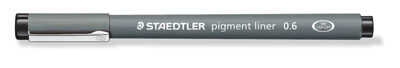 Капиллярная ручка Pigment Liner 0,6мм, черный, Staedtler, производитель Staedtler (Стайтлер), ISBN 400-7-81730-836-3№ 1