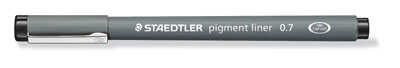 Капиллярная ручка Pigment Liner 0,7мм, черный, Staedtler, производитель Staedtler (Стайтлер), ISBN 400-7-81732-670-1№ 1