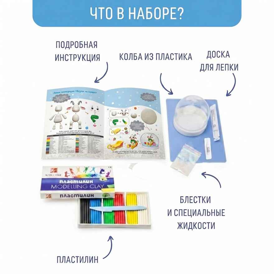 Набор Создай Волшебный шар со снегом Новогодние подарки, арт. mm-47, производитель BUMBARAM (БУМБАРАМ), ISBN 464-0-23917-221-3, № 3