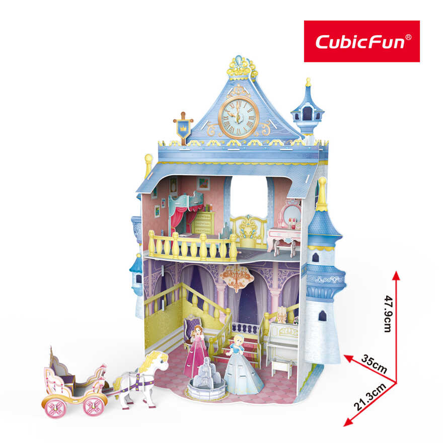 3D пазл Замок Принцессы, 81 деталь, арт. P809h, производитель Cubicfun, ISBN 694-4-58820-809-7, № 1
