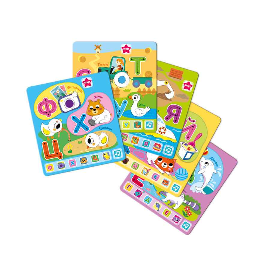 Обучающий планшет с карточками Азбука в картинках, арт. 3433, производитель Азбукварик , ISBN 463-0-02729-644-3, № 2