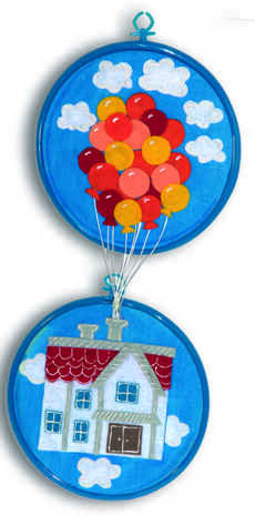 Истории в пяльцах Дом в облаках, производитель SANTA LUCIA (САНТА ЛЮЧИЯ), ISBN 462-3-72099-200-2№ 2