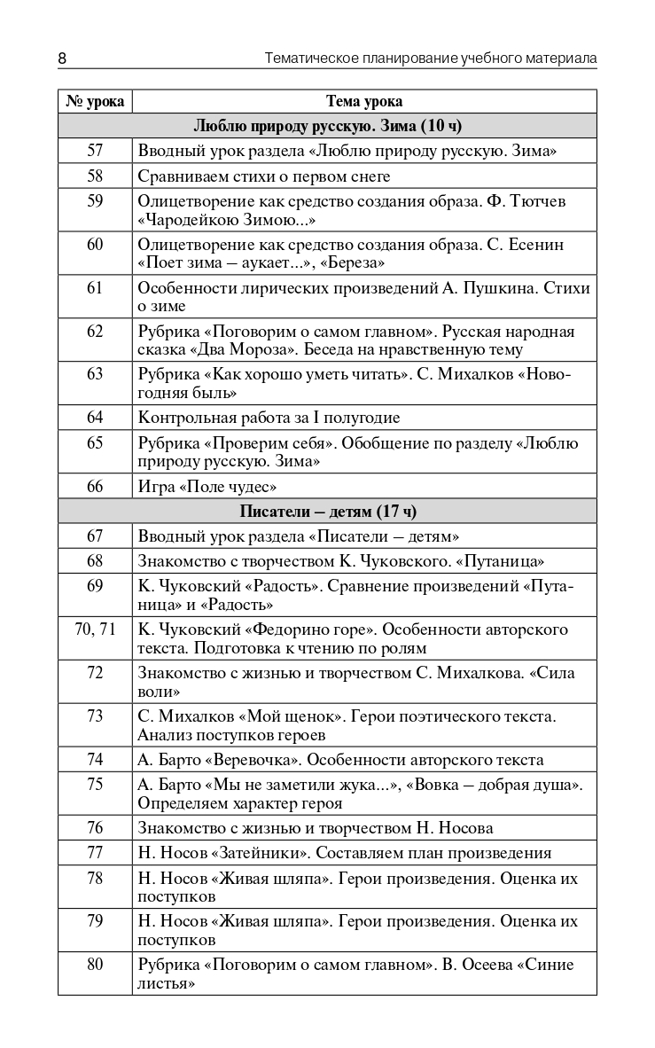 Поурочные разработки по литературному чтению. 2 класс. Кутявина С.В. В помощь школьному учителю, производитель Вако , ISBN 978-5-40807-016-9, № 7