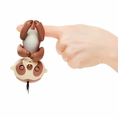 Интерактивный ленивец Кингсли (коричневый), 12 см., арт. 3751, производитель WowWee (ВауВи), ISBN 77-1-17113-751-1, № 4