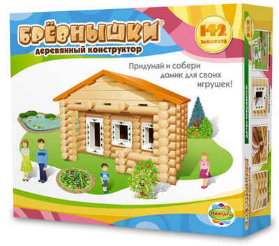 Бревнышки Набор 142 детали, производитель МАВЛАТА, ISBN 460-7-16080-004-2№ 1
