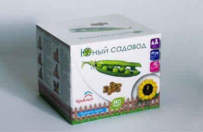 Юный садовод горох (любитель), производитель БрикНик, ISBN 460-7-13872-421-9№ 1